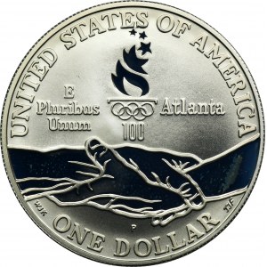USA, 1 dolar Philadelphia 1995 P - Olympijské hry v Atlantě, cyklistika