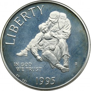 USA, 1 Dollar San Francisco 1995 S - Civil War Battlefield