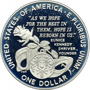 USA, 1 Dollar Philadelphia 1995 P - Special Olympics World Games