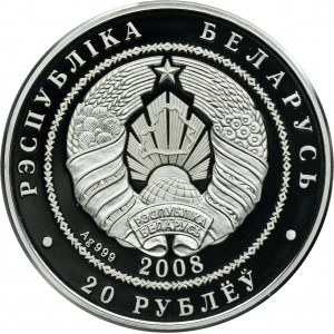 Belarus, 20 Rouble Karlsfeld 2008 - Lynx
