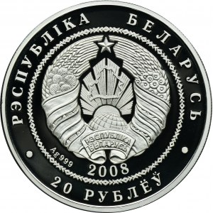 Bělorusko, 20 Rubli Karlsfeld 2008 - Lynxes