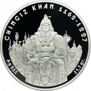 Kazašská republika, 100 tenge Öskemen 2005 - Velcí vůdci, Čingischán