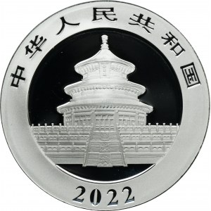 China, 10 Yuan 2022 - 40th Anniversary of the Panda Coin Series