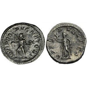 Sada, Římská říše, Alexander Severus, denár (2 kusy).