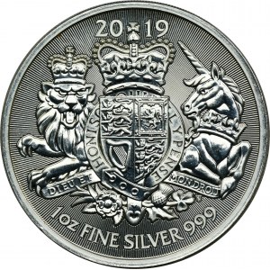 Spojené království, Elizabeth II, £2 Llantrisant 2019 - Erb Spojeného království