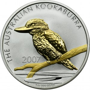 Austrálie, Elizabeth II, 1 dolar Perth 2007 - Kukabura