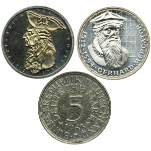 Set, Germany, FRG, 5 Mark (3 pcs.)