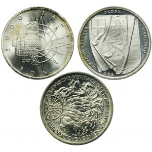 Set, Germany, FRG, 10 Mark (3 pcs.)