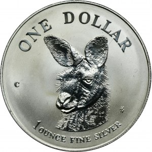 Australia, Elizabeth II, 1 Dollar Canberra 1995 - Silver Kangaroo