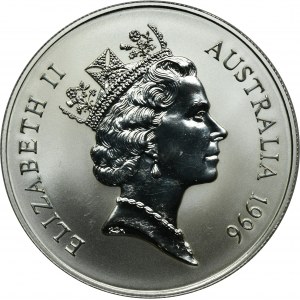 Australia, Elizabeth II, 1 Dollar Canberra 1996 - Silver Kangaroo