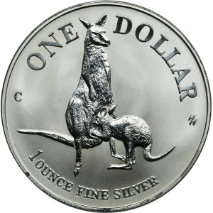 Australia, Elizabeth II, 1 Dollar Canberra 1996 - Silver Kangaroo