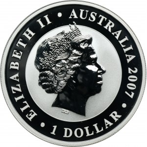 Australia, Elizabeth II, 1 Dollar Perth 2007 - Australian Koala