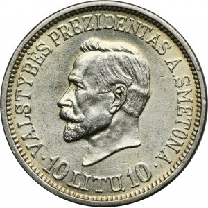 Lithuania, 10 Litu 1938 Antanas Smeteona