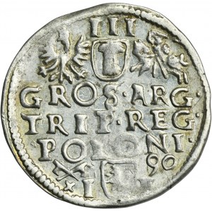 Sigismund III Vasa, 3 Groschen Posen 1590 - SIGI