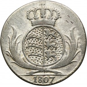 Germany, Kingdom of Württemberg, Friedrich I, 6 Kreuzer Stuttgart 1807