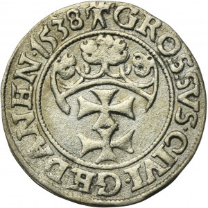 Zikmund I. Starý, Grosz Gdaňsk 1538 - PRVSS