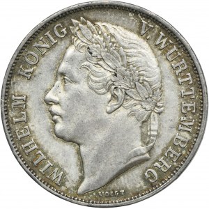 Germany, Kingdom of Württemberg, Wilhelm I, 1 Gulden Stuttgart 1841