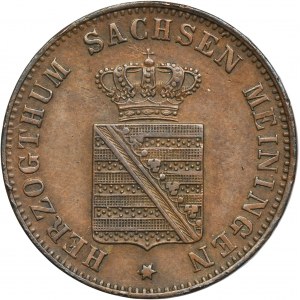 Germany, Duchy of Saxony-Meiningen, Bernhard II, 1 Kreuzer Munich 1854