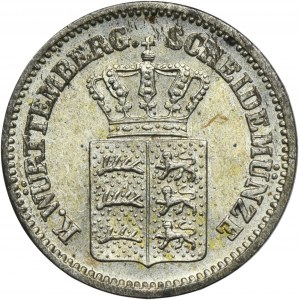 Germany, Kingdom of Württemberg, Karl I, 1 Kreuzer Stuttgart 1868