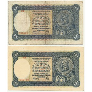 Slovensko, 100 korun 1940 (2 ks)