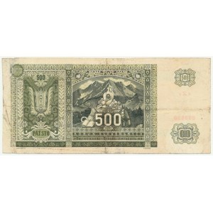 Slovakia, 500 Korun 1941