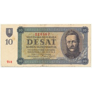 Slovensko, 10 korun 1943