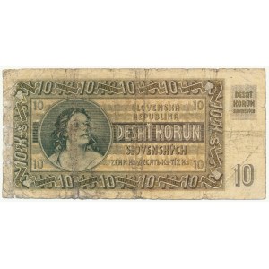 Slovensko, 10 korun 1939