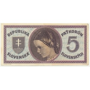 Slovakia, 5 Korun (1945)
