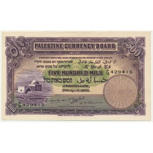 Palestine, 500 Mils 1939 - RARE