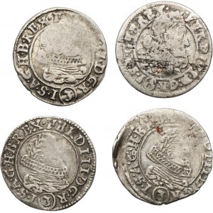 Súprava, Rakúsko, Ferdinand II, 3 krajcary (4 kusy).