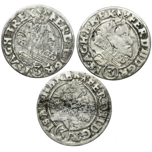Sada, Slezsko, vláda Habsburků, Ferdinand II, 3 vratislavské krajcary (3 kusy).