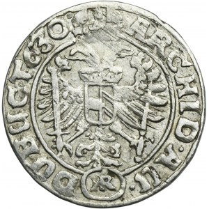Sliezsko, vláda Habsburgovcov, Ferdinand II, 3 Krajcary Wrocław 1630 HR