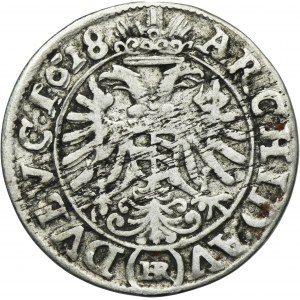 Silesia, Habsburg rule, Ferdinand II, 3 Kreuzer Breslau 1628 HR