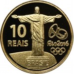 Brazílie, 10 Reales Rio de Janeiro 2014 - Olympijské hry Rio de Janeiro 2016, 100 metrů - oficiální MĚSÍČNÍK MOVIČNÍCH HER