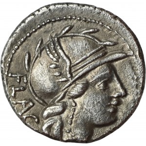 Roman Republic, L. Rutilius Flaccus, Denarius