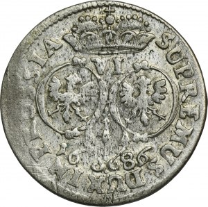 Niemcy, Brandenburgia-Prusy, Fryderyk Wilhelm, Szóstak Królewiec 1686 BA