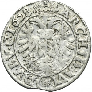 Slezsko, Habsburkové, Ferdinand II, 3 Krajcary Wrocław 1628 HR