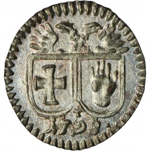 Germany, City of Schwäbisch Hall, 1 uniface Pfennig 1798 - ex. Dr. Max Blaschegg