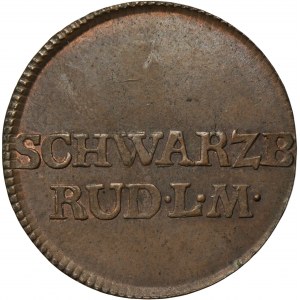 Nemecko, Vojvodstvo Schwarzburg-Rudolstadt, Ludwig Friedrich II, 1 Fenig Saalfeld 1801 - RARE, ex. Dr. Max Blaschegg