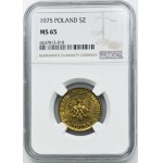 5 złotych 1975 - NGC MS65