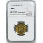 5 gold 1975 - NGC MS65