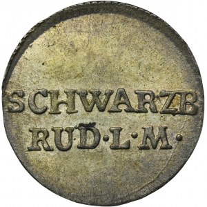 Nemecko, Vojvodstvo Schwarzburg-Rudolstadt, Ludwig Frederick II, 6 Fenig Saalfeld 1800 - RARE, ex. Dr. Max Blaschegg