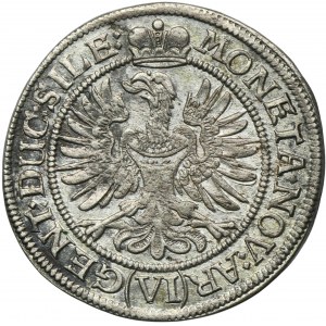 Silesia, Duchy of Liegnitz-Brieg-Wohlau, Louise von Anhalt-Dessau, 6 Kreuzer Brieg 1673 - ex. Dr. Max Blaschegg