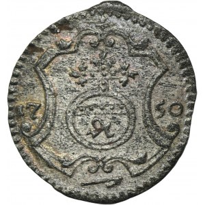 Augustus III of Poland, 1 Pfennig Dresden 1750 FWôF - ex. Dr. Max Blaschegg