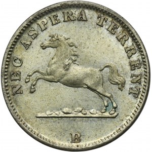 Nemecko, Hannoverské kráľovstvo, George V, 1/24 Thaler Hannover 1856 B - ex. Dr. Max Blaschegg