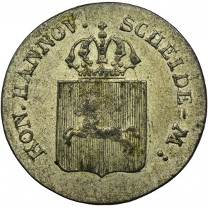 Germany, Kingdom of Hannover, Wilhelm IV, 4 Pfennig Hannover 1835 B