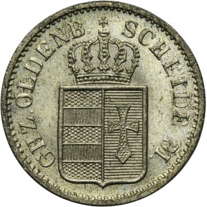 Germany, Grand Duchy of Oldenburg, Peter II, 1 Grote Hannover 1853 B