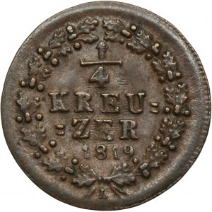 Germany, Duchy of Nassau, Wilhelm, 1/4 Kreuzer Limburg 1819 L