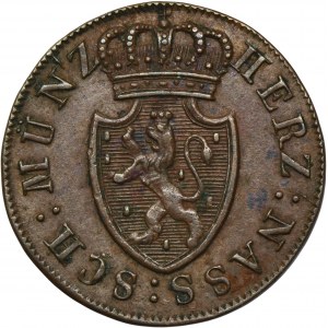 Germany, Duchy of Nassau, Wilhelm, 1/4 Kreuzer Limburg 1819 L