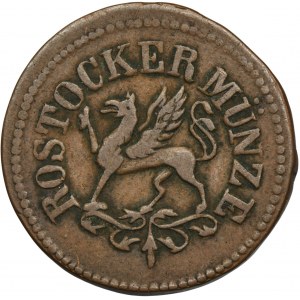 Germany, City of Rostock, 3 Pfennig 1862 HK - RARE